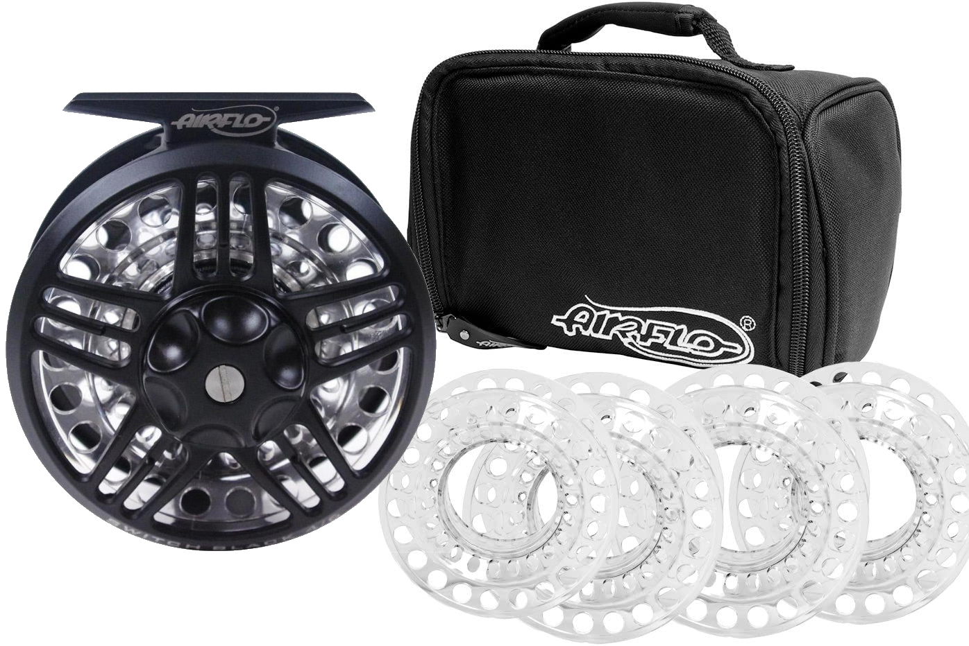 Airflo Switch Black Cassette Reel + 4 Spools – Glasgow Angling Centre