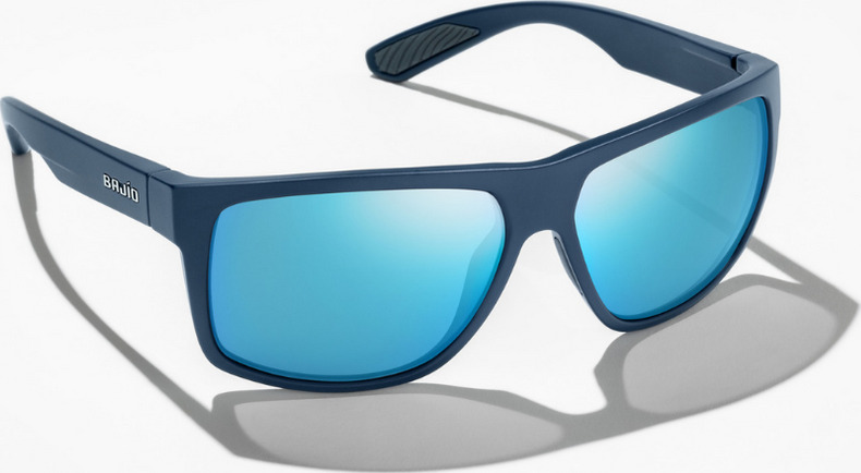 Bajio Boneville Sunglasses Black Matte / Blue Glass