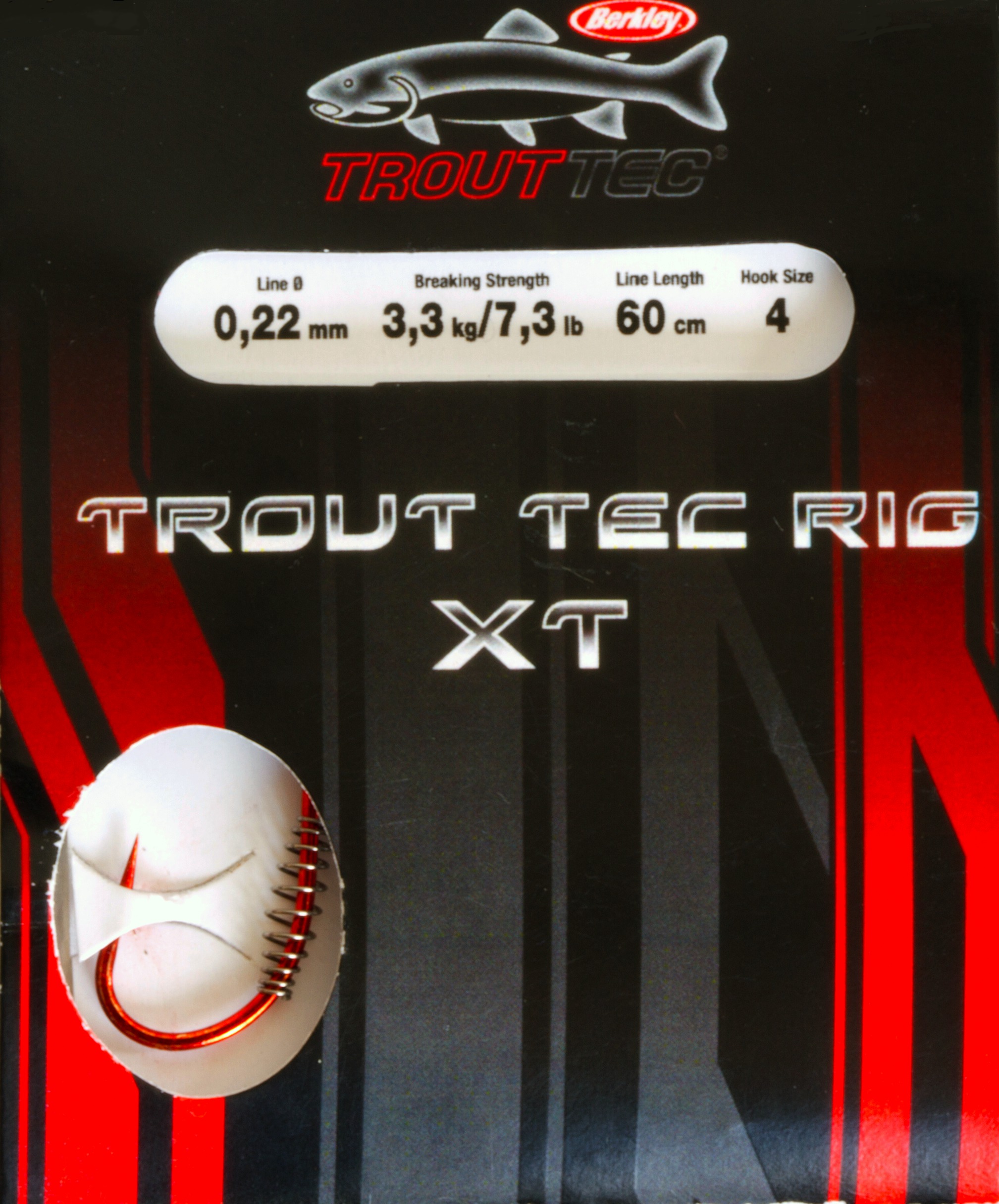 Berkley Trout Tec Rig XT Hooks: 8