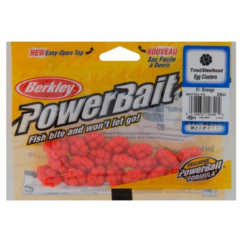 Berkley 1307613 PowerBait Shrimp Trout Steelhead Egg Clusters Fishing Bait for sale online