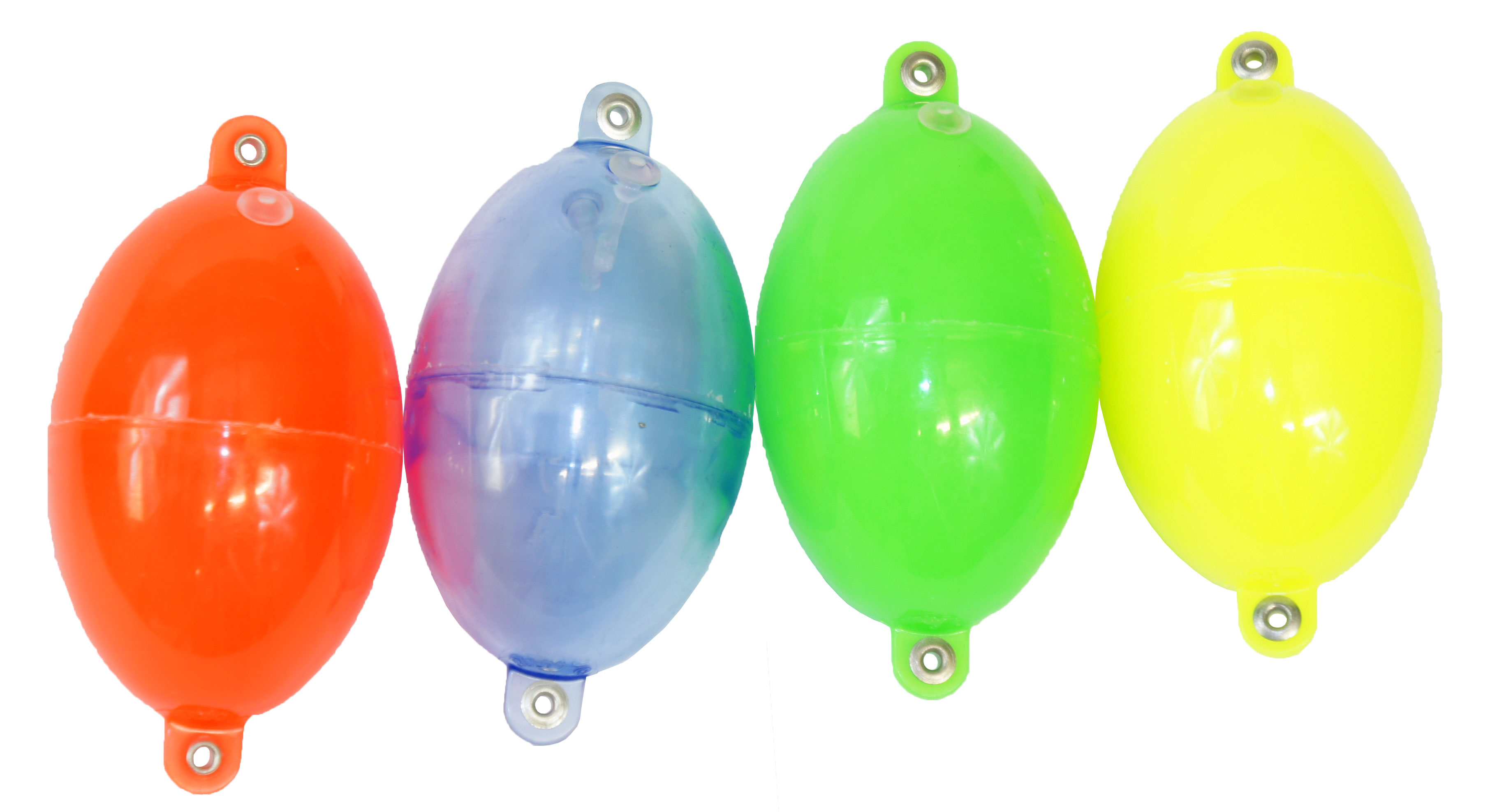 8 X Oval Bubble Float Set GREEN 