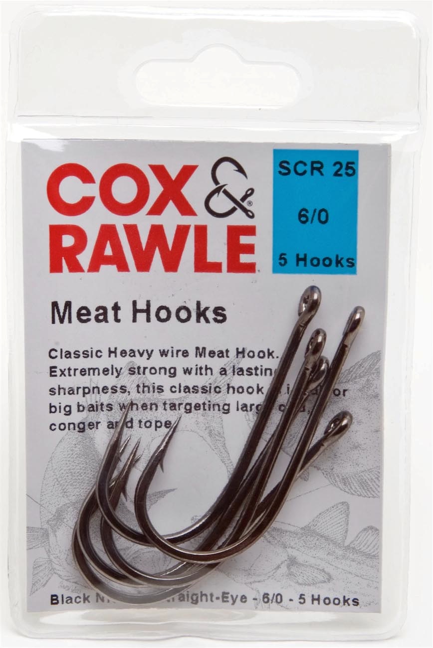 COX 1 x PACK OF COX & RAWLE MEAT HOOKS 5 SIZES 