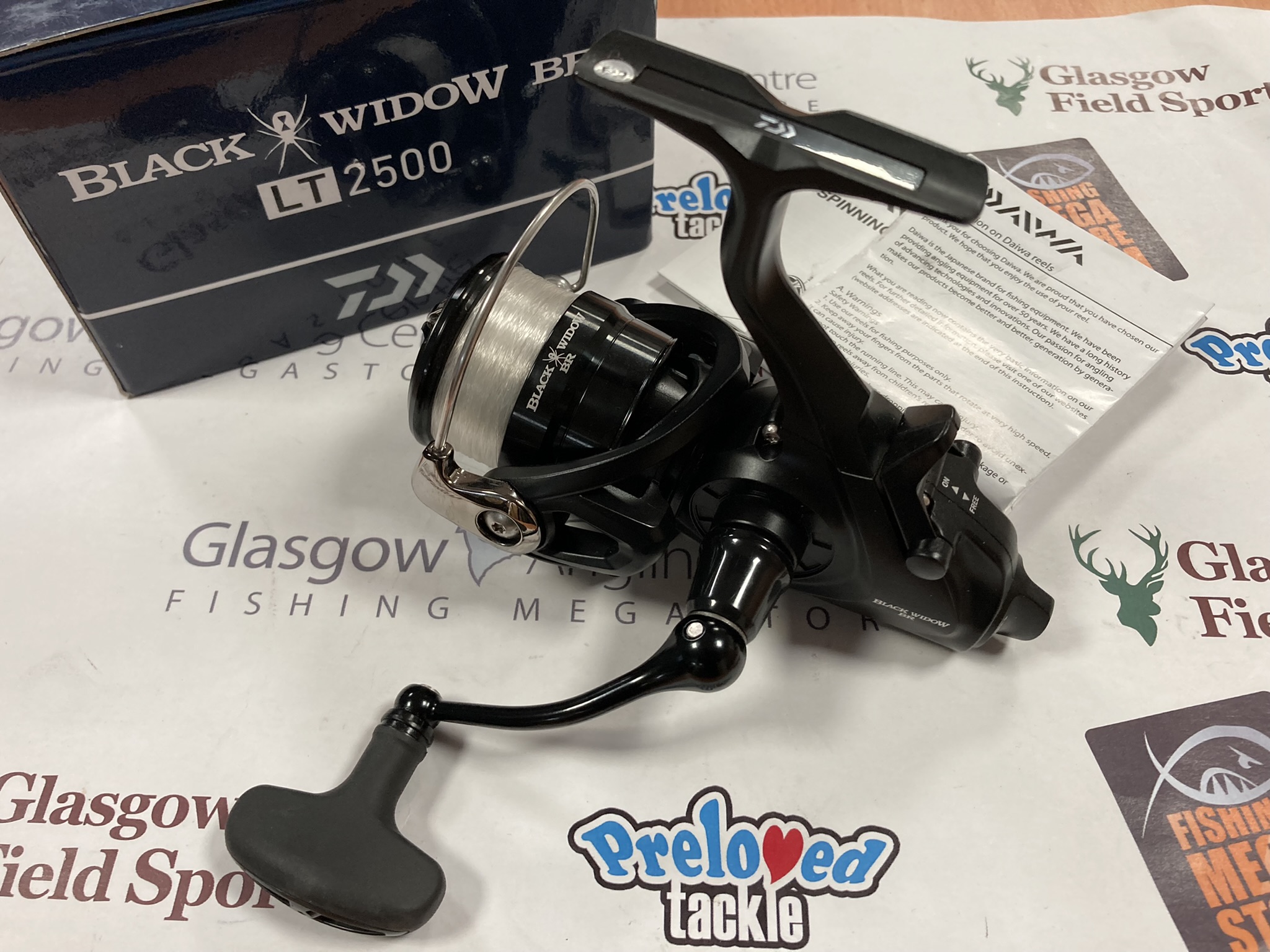 Preloved Daiwa Black Widow BR LT 2500 Baitrunner Reel (Boxed) - Excellent –  Glasgow Angling Centre