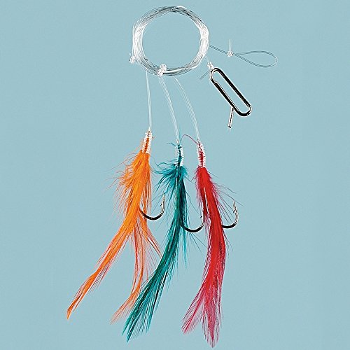 Fladen Coloured Feather Hooks 6pc – Glasgow Angling Centre