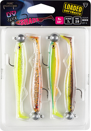 Fox Rage Slick Shad Mixed UV Colour Pack Loaded 4pc – Glasgow Angling Centre