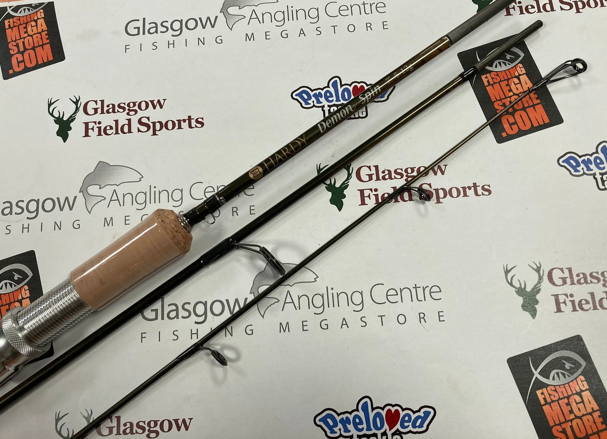 Preloved Hardy Demon Spin 7ft 5-12g 3pc (No Bag/No Tube) – Glasgow Angling  Centre