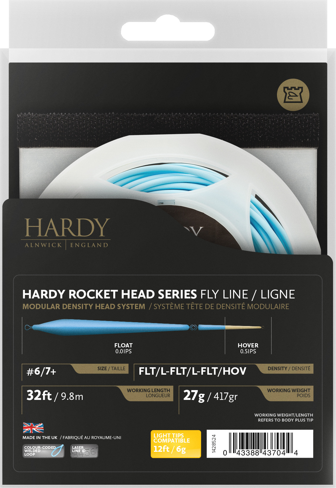 /S2/S3/S3/S4 Hardy Hardy Rocket Head Series Salmon Fly Line #11 