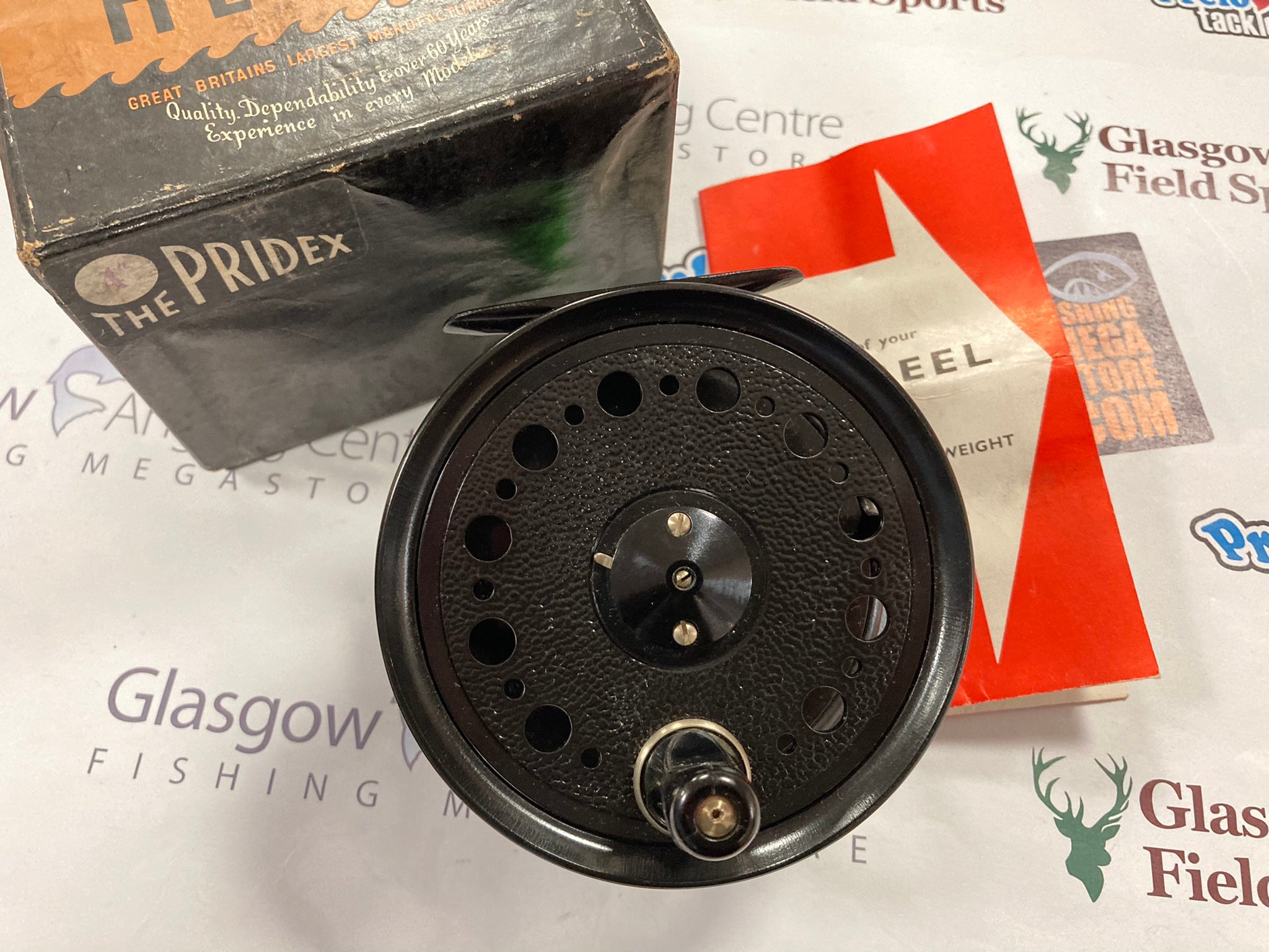 Pridex 4in Wide Salmon Fly Reel (Boxed)(England) - As New