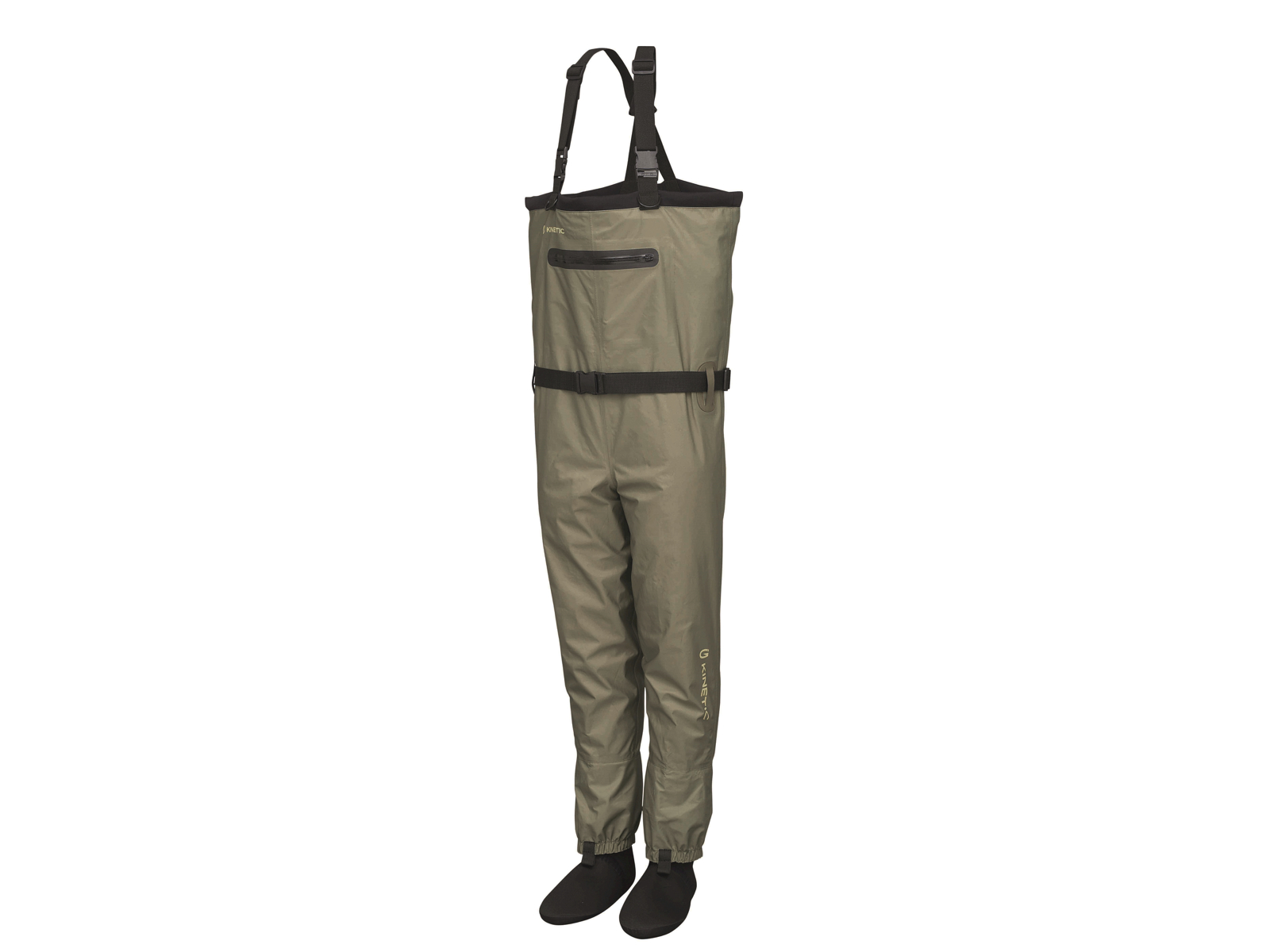 Kinetic Classic Gaiter Stocking Foot Breathable Chest Waders Olive
