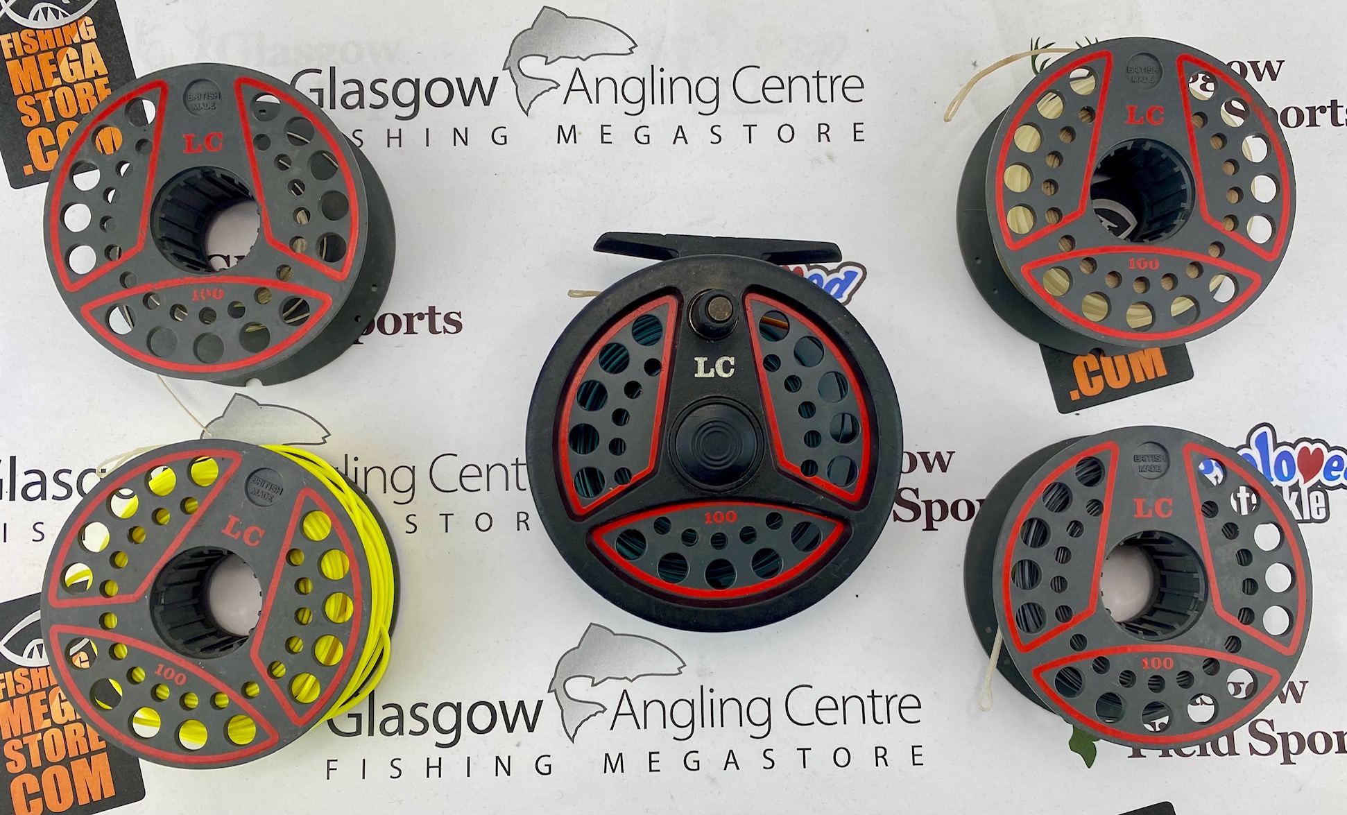 LC 100 Trout Cassette Fly reel and 4 spools (Made in England) - Used