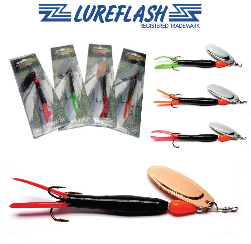G&C Fire Tail Flying C Lure – Silver Blade Spinner, Black Body & Green Tail (15g/21g) FTFC02-4/5001-15/21BG