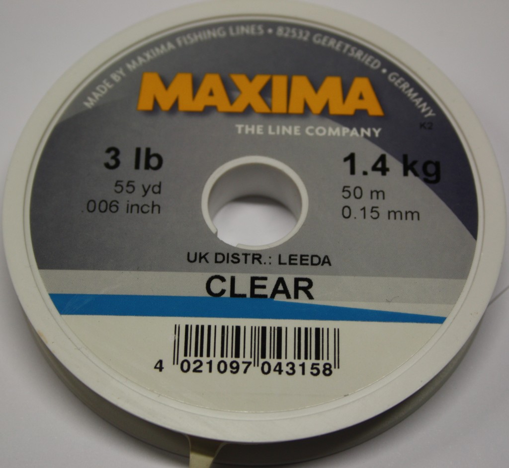 Maxima Clear Monofilament Leader Material 