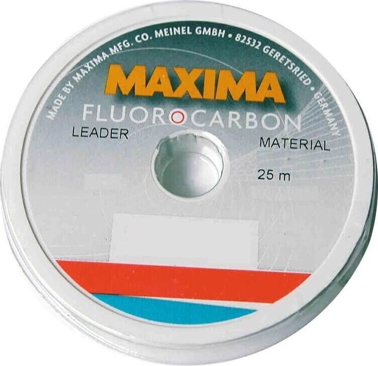 Maxima Fluorocarbon 25m Leader Spool - 12 LB