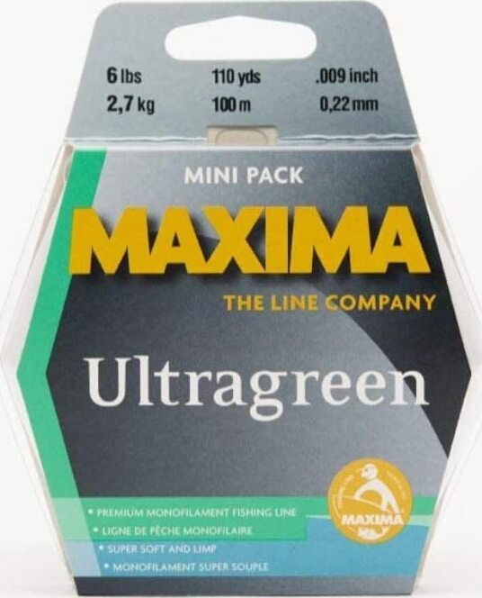 Maxima Max Mini Pack Ultra Green 6lb 100m 2.7kg 0.22mm