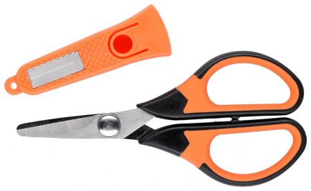 Braid Scissors With Sharpener