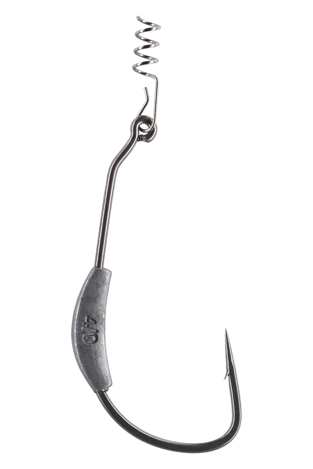 Mikado Offset Weedless Worm Hook With Screw Weighted 4/0 : 7g