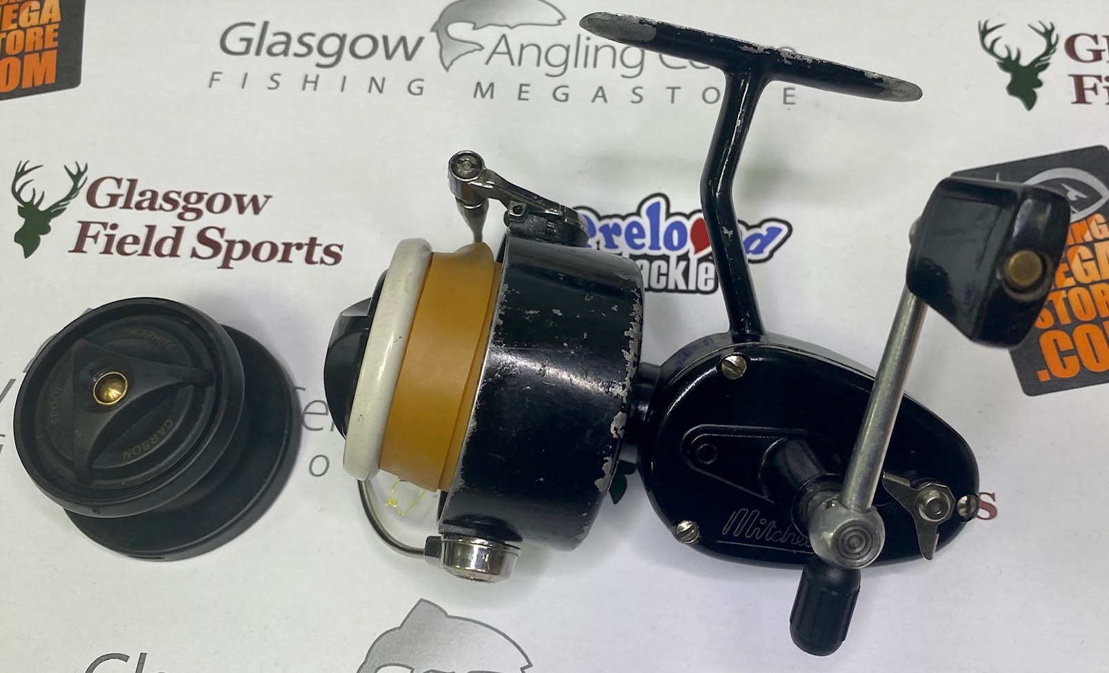 Preloved Mitchell Mitchell 300 reel made in France with spare spool (no box)  - Used – Glasgow Angling Centre