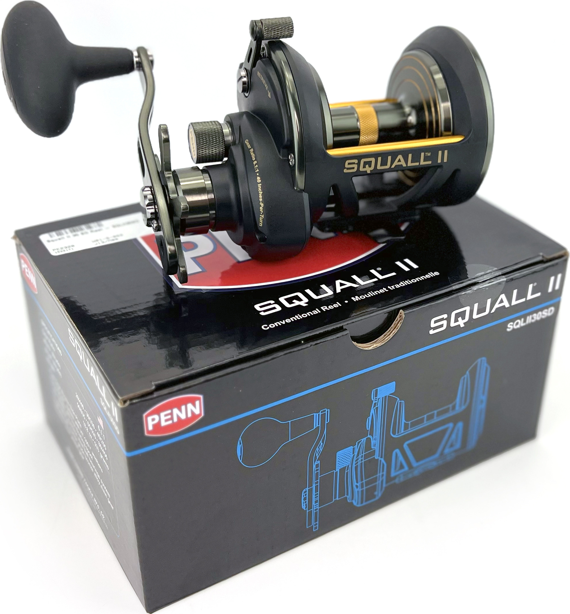 Squall II 30 SD Star Drag Multiplier Reel - SQLII30SD