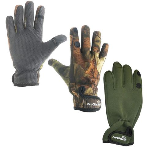 Fishing Black Neoprene Gloves Shooting Pro Climate 
