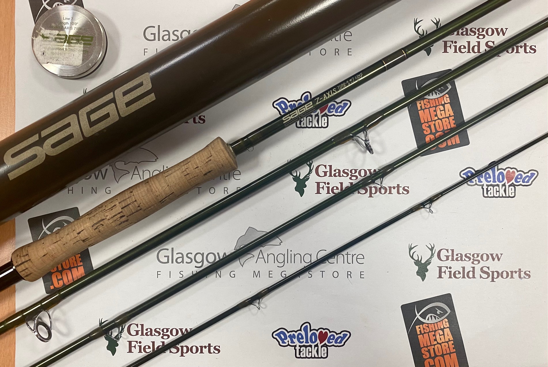 Preloved Sage Z-Axis 10ft #7 4pc Fly Rod (in bag) - Used – Glasgow