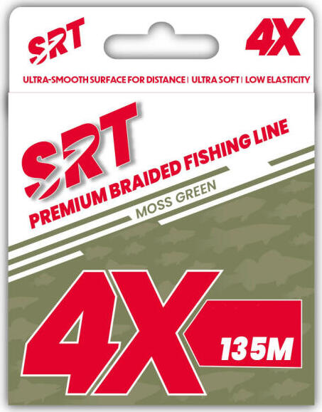Sert Braid 4x SRT Moss Green: 0.20mm 11.36kg/25lb