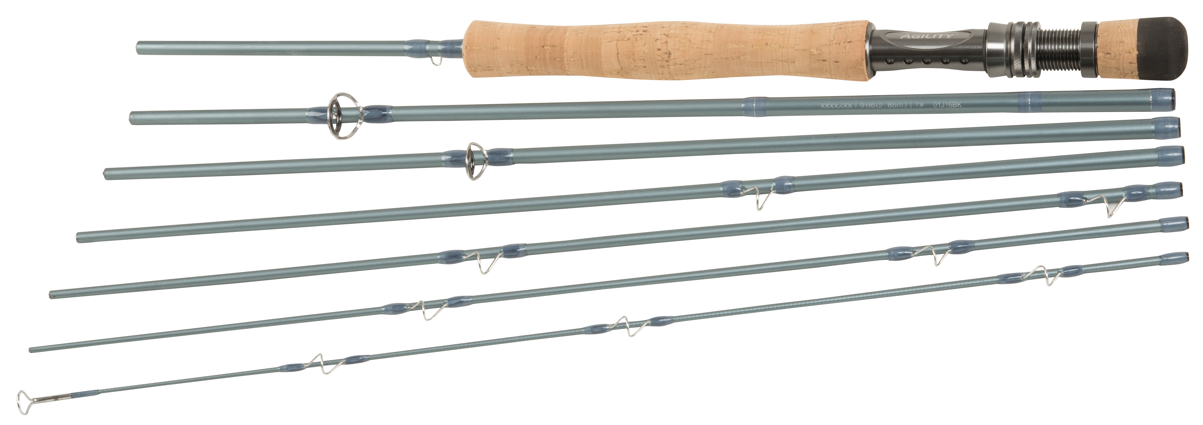 11FT WITH HARD TRAVEL TUBE SHAKESPEARE AGILITY 2-4 PIECE FLY RODS 8.6FT 