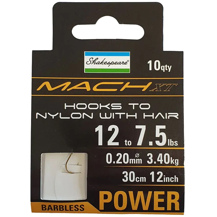 Shakespeare Mach XT Hooks To Nylon – Glasgow Angling Centre