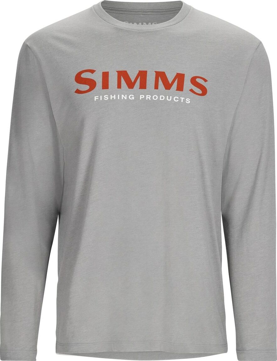 Simms Logo Shirt Longsleeve Cinder Heather : Size: XXL – Glasgow