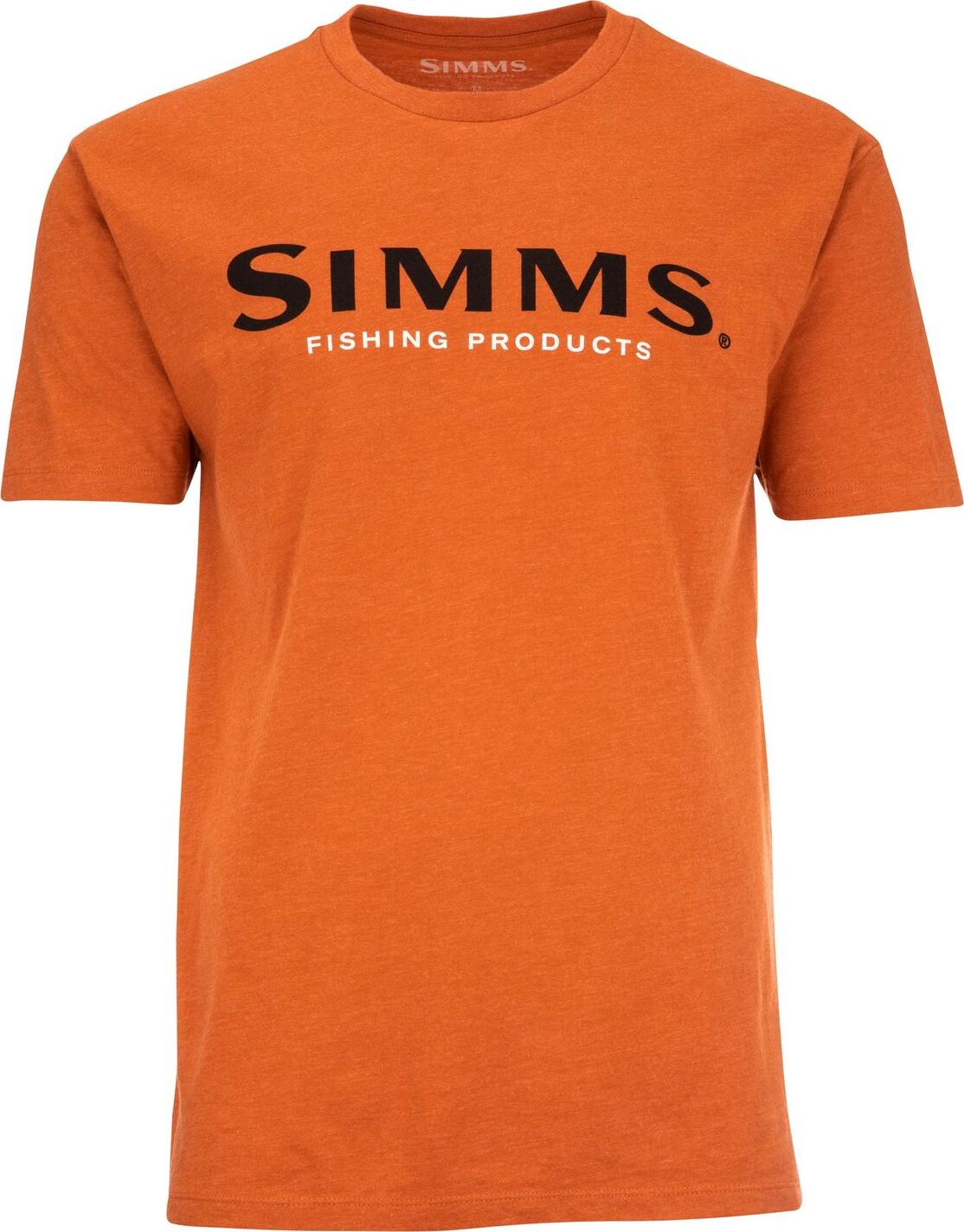 Simms Logo T-Shirt Adobe Heather Size: XL – Glasgow Angling Centre