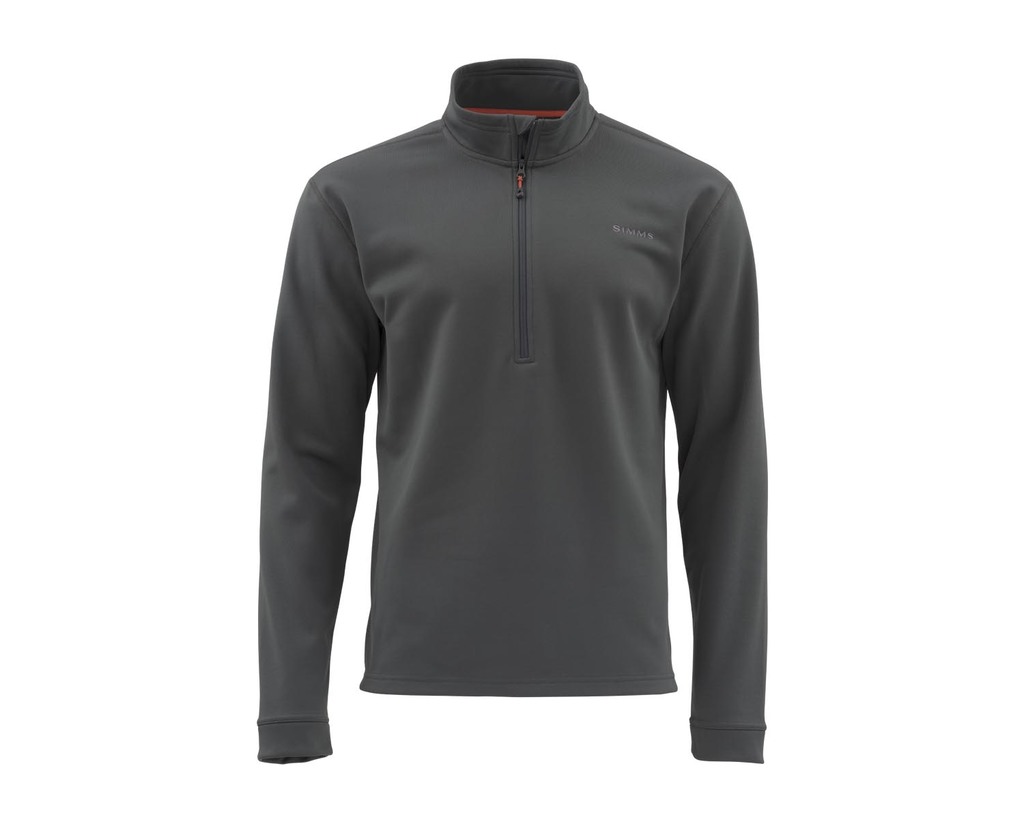 Simms Midweight Core Quarter-Zip Carbon – Glasgow Angling Centre