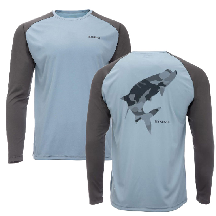 Simms Tech Tee Trout Outline