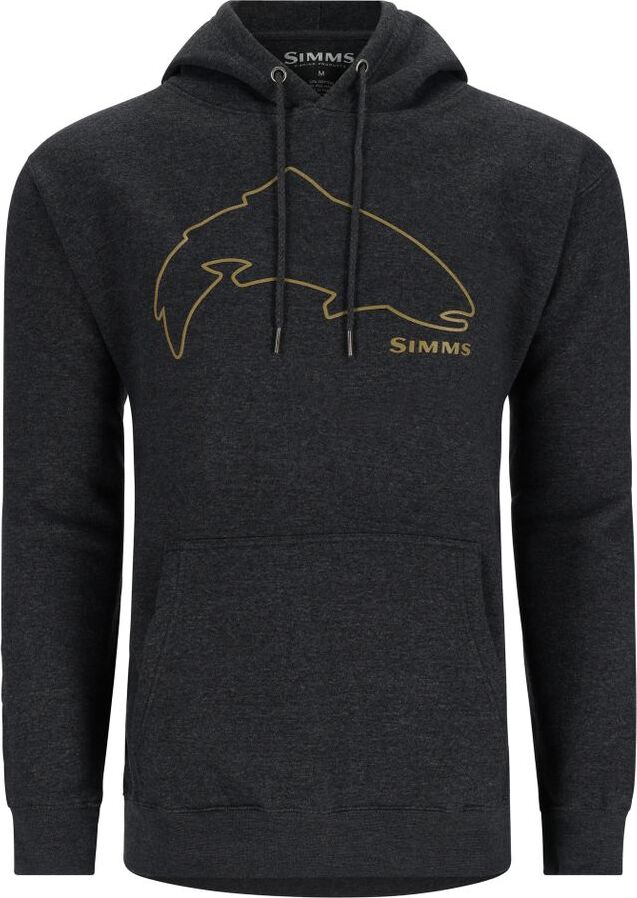Simms Trout Outline Hoody Charcoal Heather : Size: 3XL – Glasgow Angling  Centre