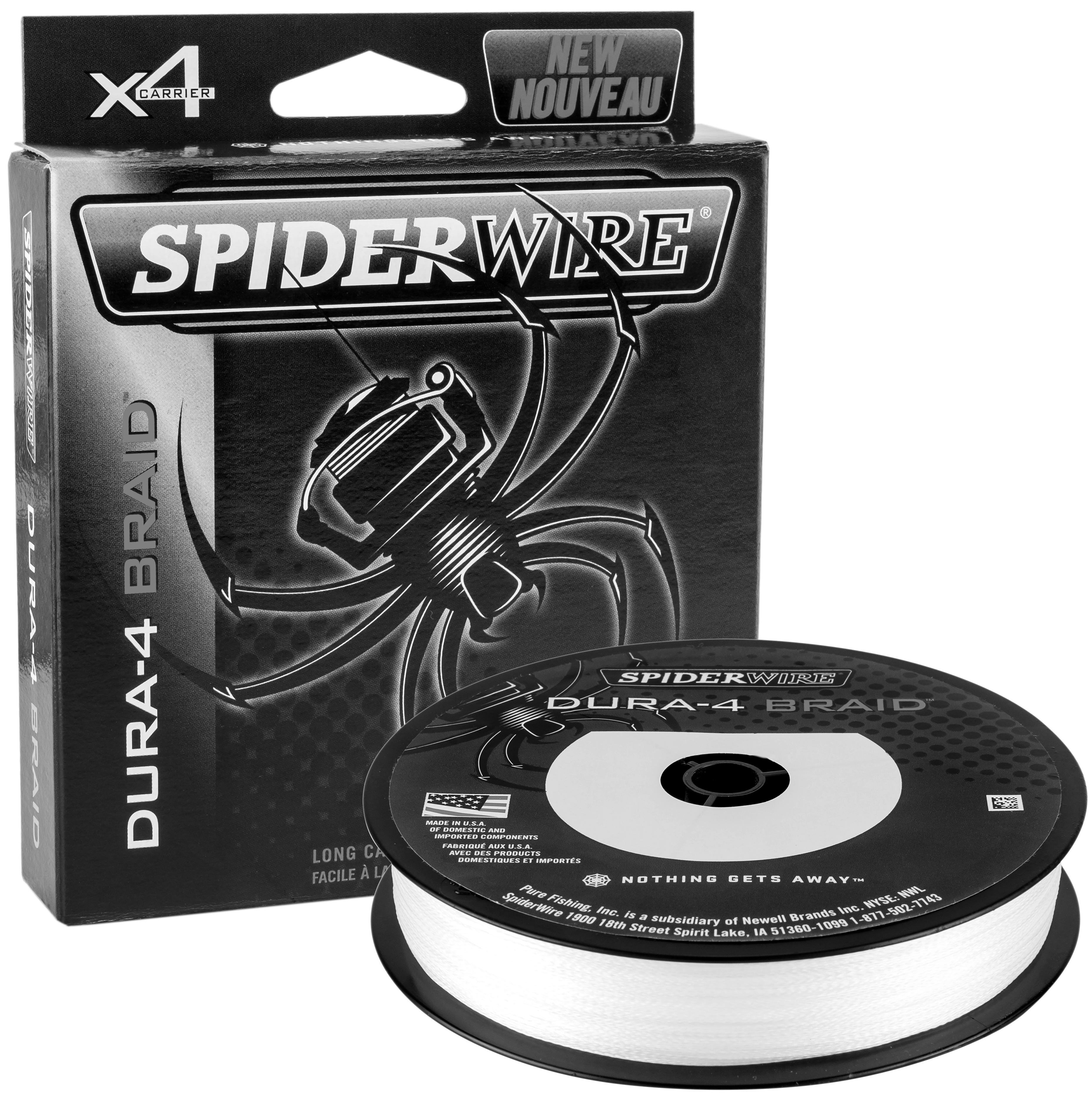 SpiderWire Dura-4 Braid 150m : 0.20mm : 17.0kg 37lb : Clear – Glasgow  Angling Centre