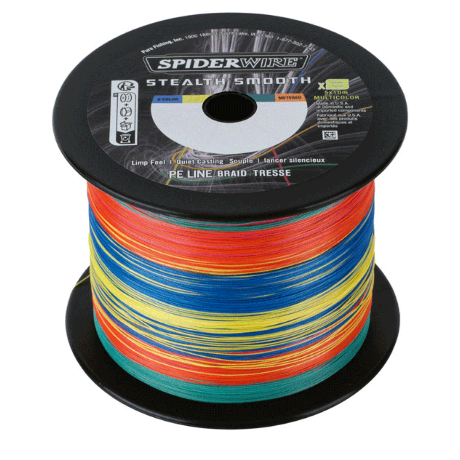 SpiderWire Stealth Smooth8 Braid - Multicolour – Glasgow Angling Centre