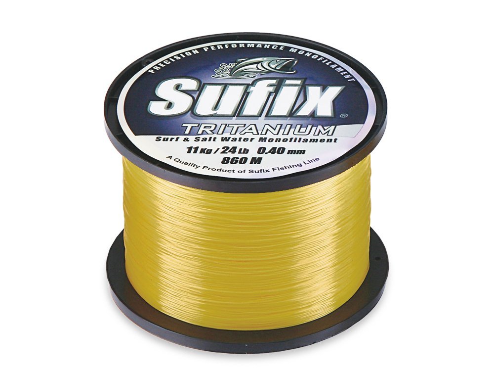 Sufix Tritanium 1/4lb Bonus Surf & Salt Monofilament 1520m : Neon Gold :  0.30mm : 14lb – Glasgow Angling Centre