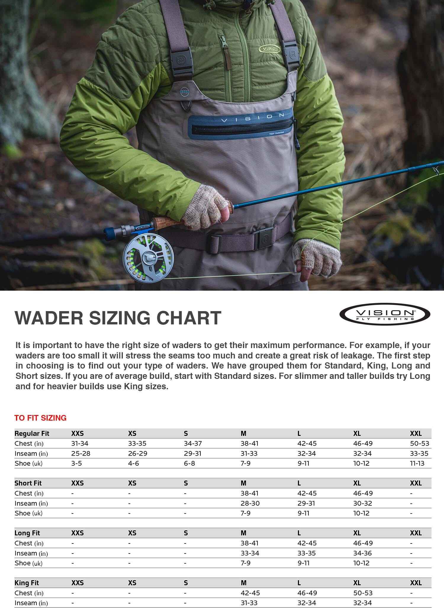 Vision Scout 2.0 Strip Breathable Stockingfoot Waders Size: L – Glasgow  Angling Centre