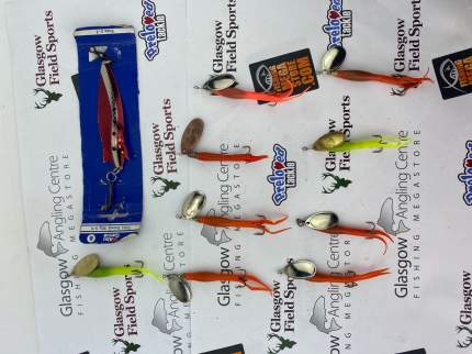 Preloved Abu Garcia + more 10 mixed Salmon lures - Used