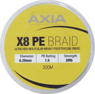 Axia X8 PE Braid - Green