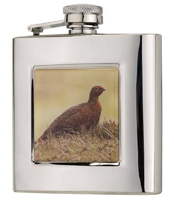 Bisley Square Grouse Flask