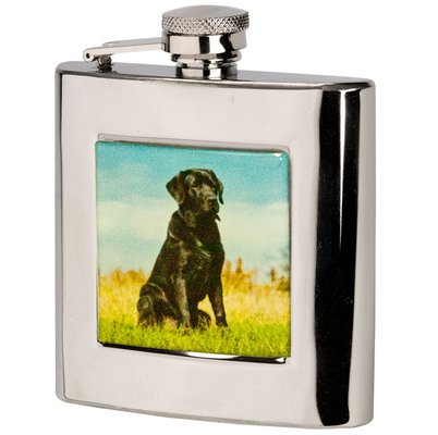 Bisley Square Labrador Flask