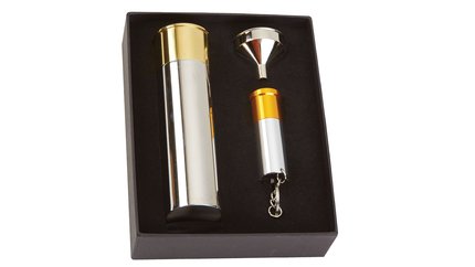 Bisley Cartridge Flask & Torch Gift Set
