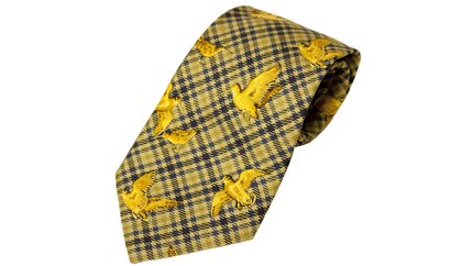 Bisley Green Woodcock Silk Tie