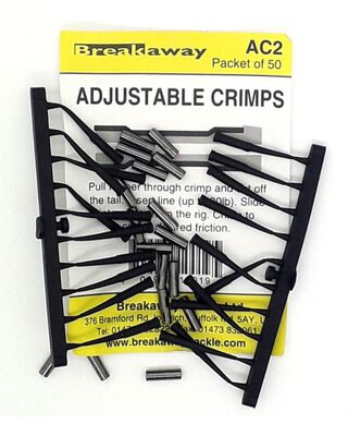 Breakaway Adjustable Crimps x 50