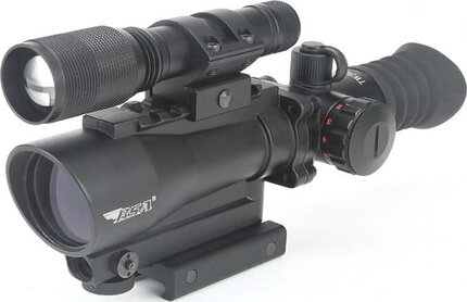 BSA Tactical Weapon 30mm Red Dot Sight with Flashlight & Laser