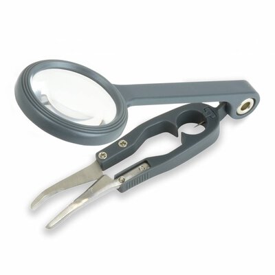 Carson Fishing Grip 4.5x Magnifier/Tweezers/Hook Cleaner/Line Cutter