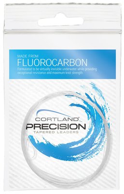 Cortland Fluorocarbon 9ft Looped Tapered Leader 1pc - Clear