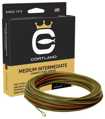 Cortland Competition Medium Intermediate Fly Lines - Olive