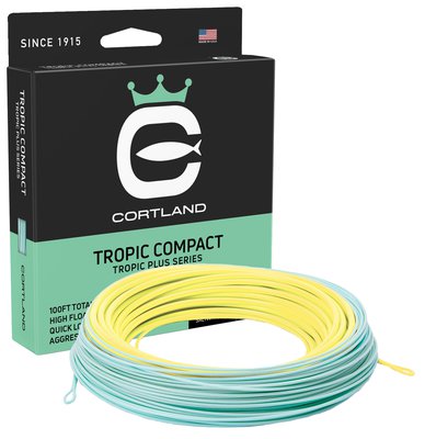 Cortland Tropic Compact Line Pale Yellow/Aqua Blue Floating Fly Lines