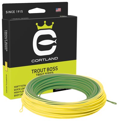 Cortland Trout Boss Taper Green/Yellow Floating Fly Lines
