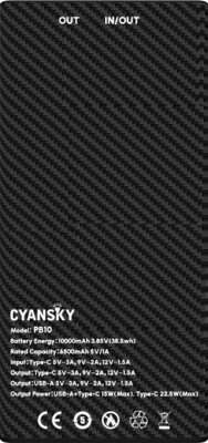 Cyansky Portable Power Bank 10000mAh